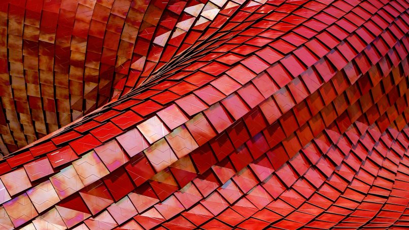 red tiles illustration