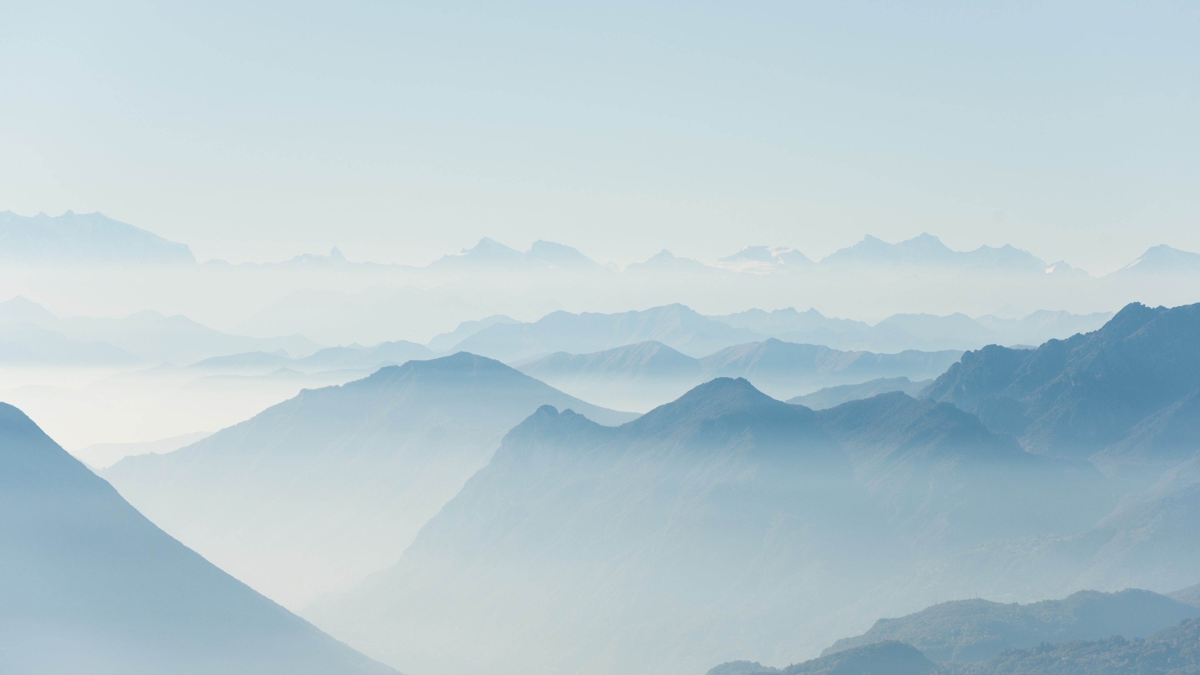 mountains covered with fogs