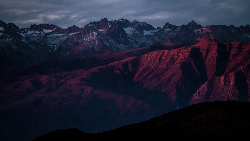 aerial photo of brown moutains