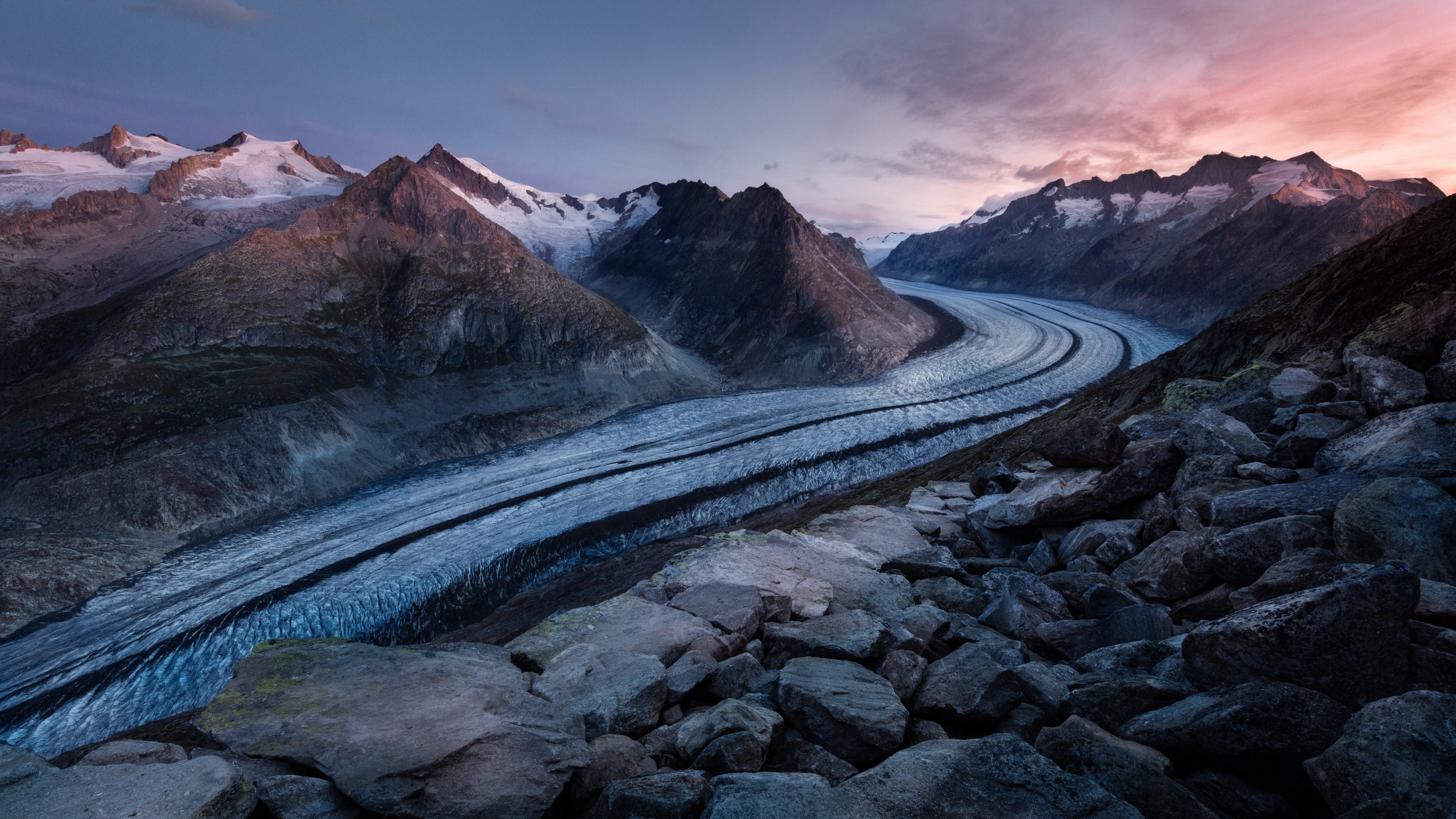 aerial photography of mountain and river