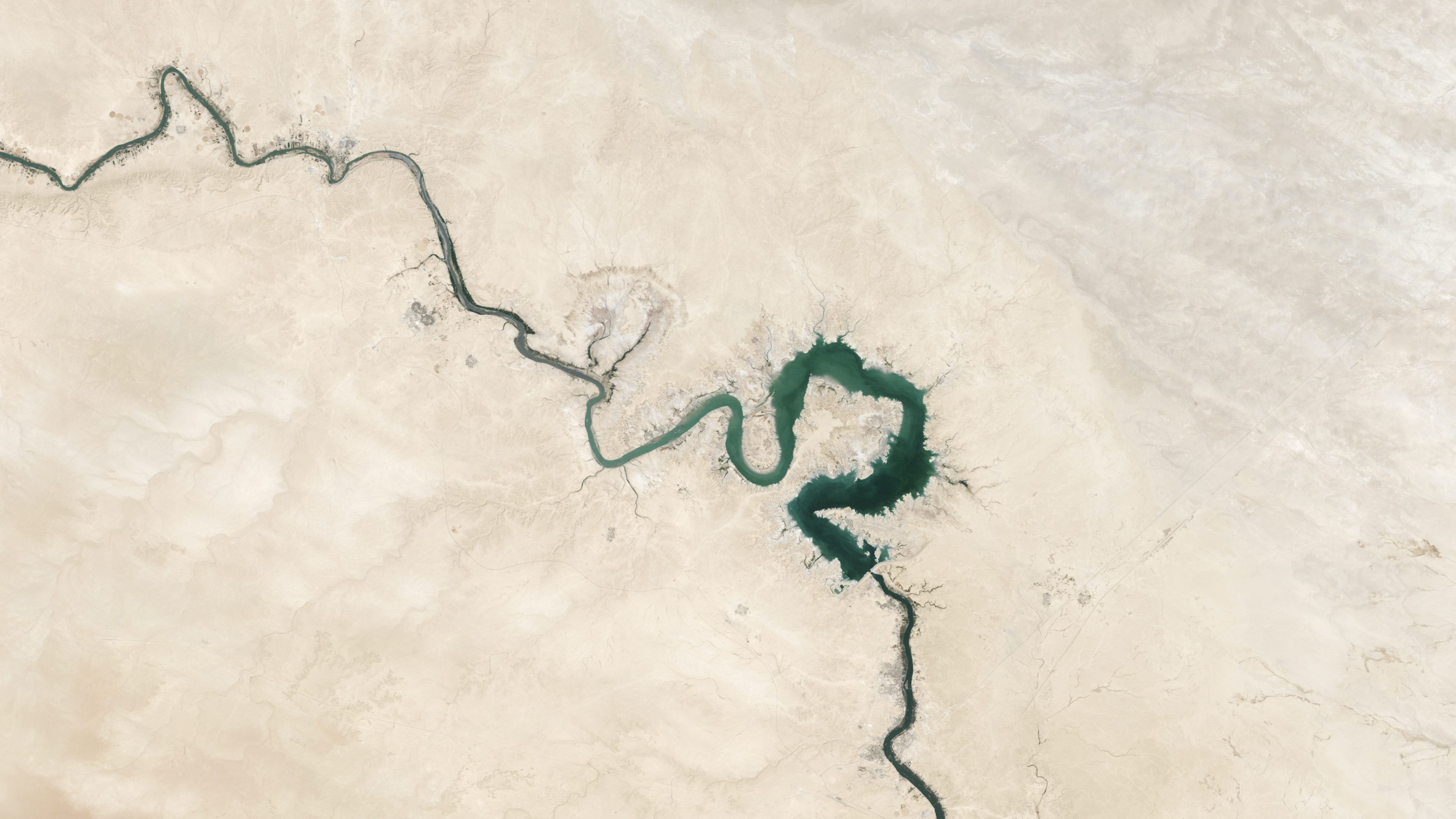 Satellite image of river