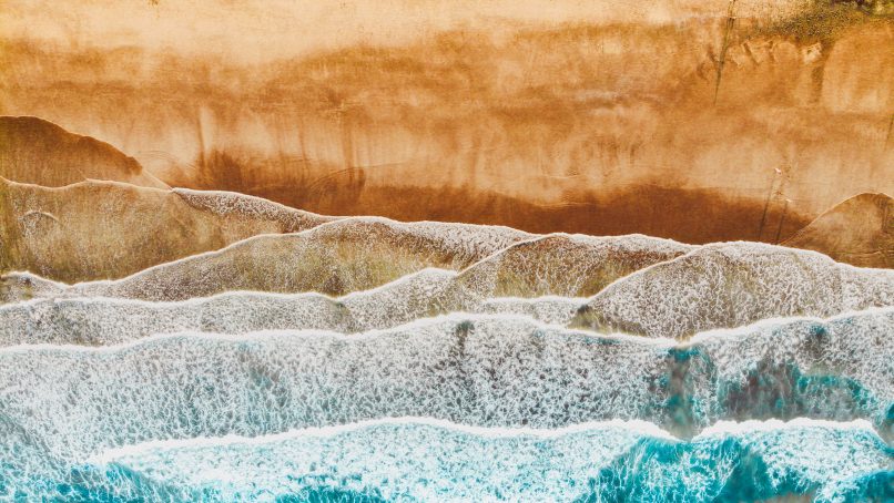 art photography of waves painting