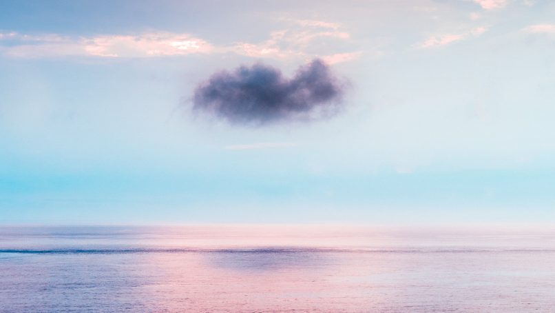 cloud above ocean