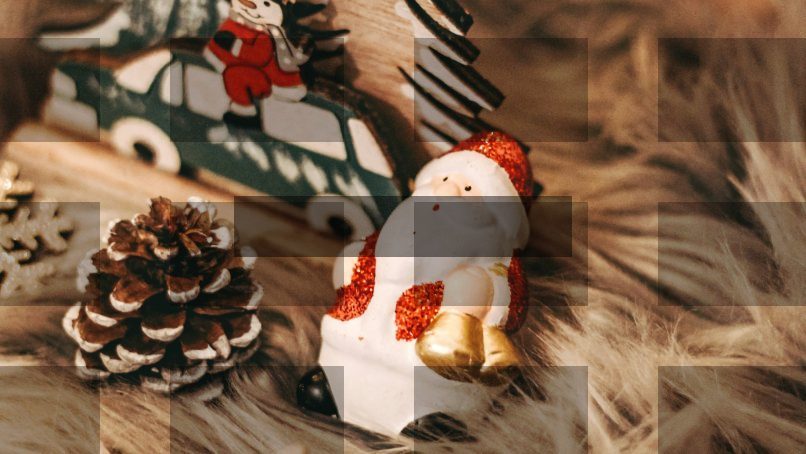 white and red ceramic snowman figurine — Samsung Frame TV art