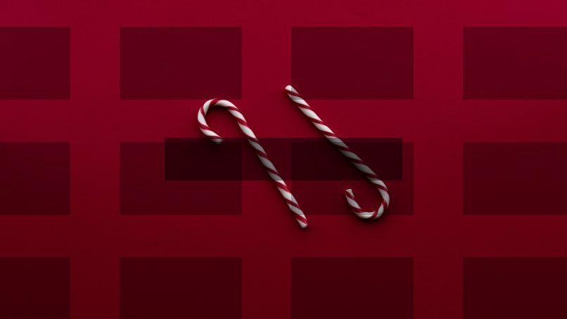 two candy canes — Samsung Frame TV art
