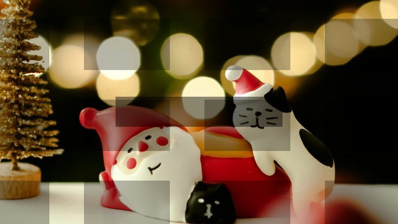 A close up of a toy car with a christmas tree in the background — Samsung Frame TV art