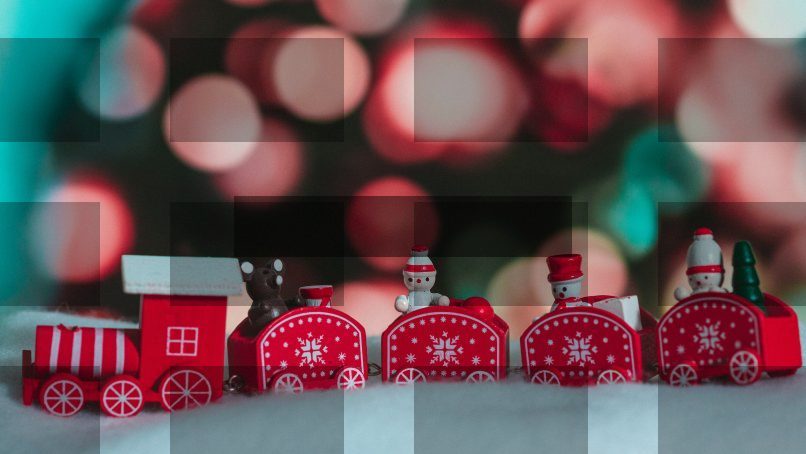 a group of red and white toy blocks — Samsung Frame TV art
