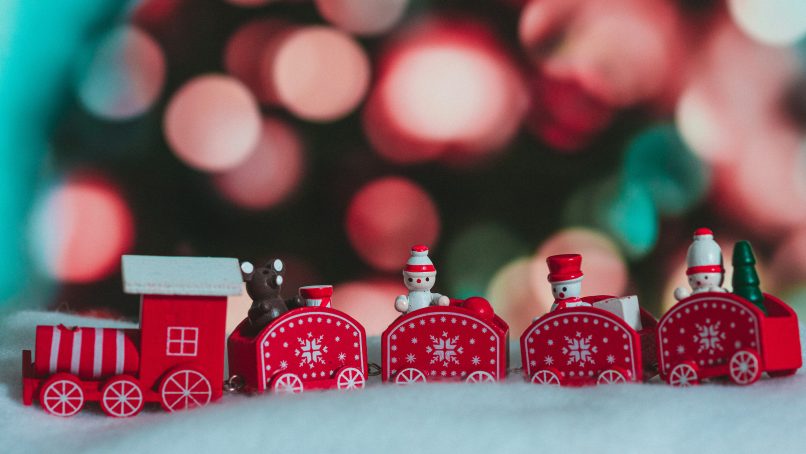 a group of red and white toy blocks