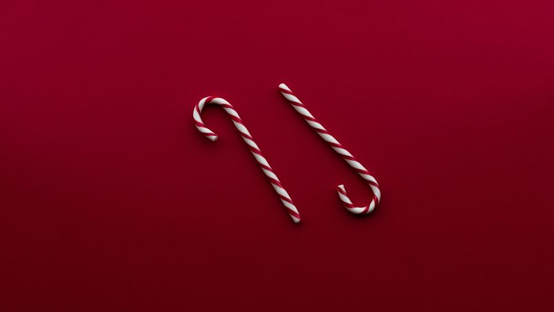 two candy canes