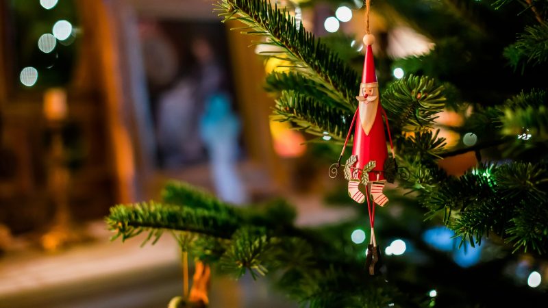 red Santa Claus bauble — Samsung Frame TV art