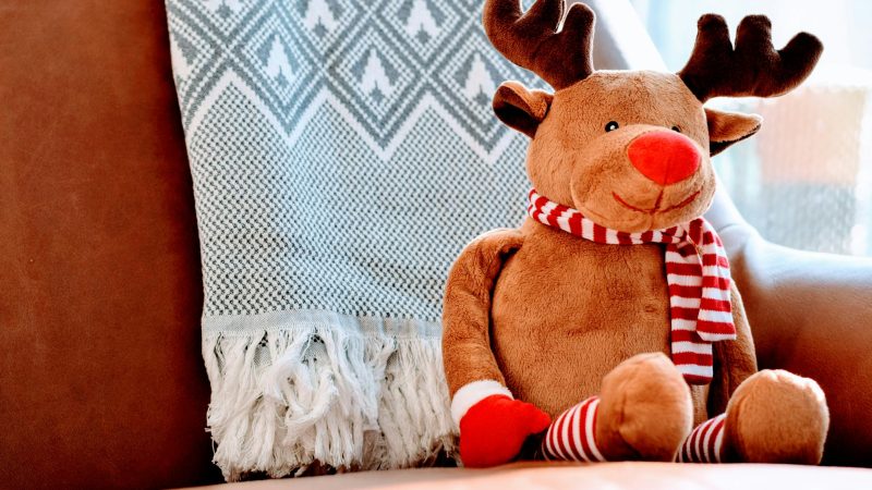 brown deer plush toy — Samsung Frame TV art