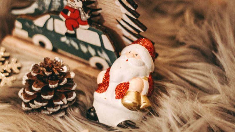 white and red ceramic snowman figurine — Samsung Frame TV art