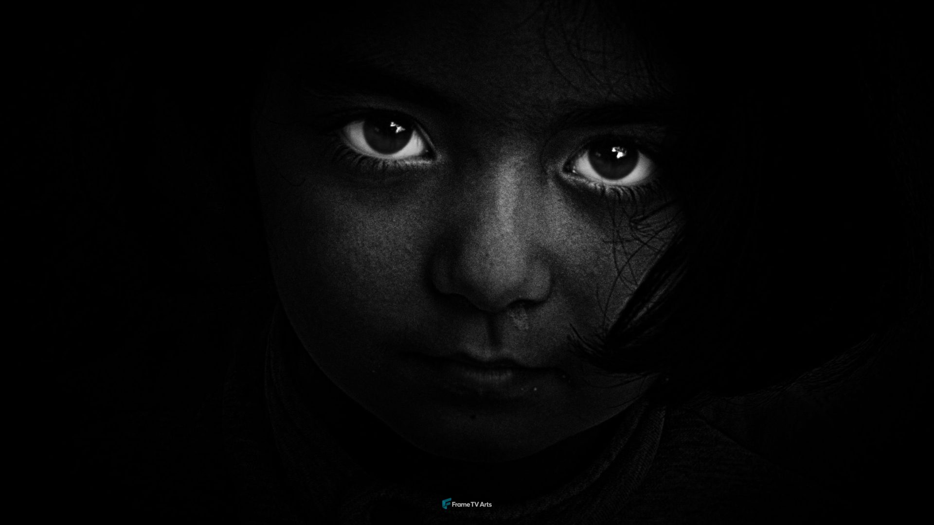 Dark Portrait of Child — Samsung Frame TV art