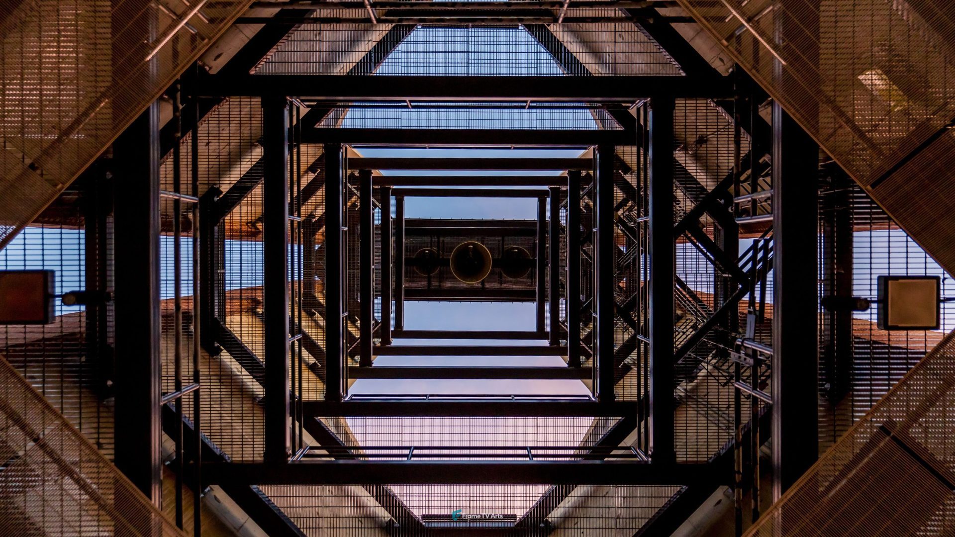 Iron Structure of Tower — Samsung Frame TV art