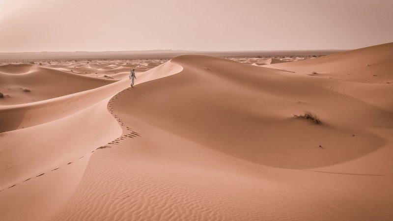 Arab Man Walking on Desert — Samsung Frame TV art