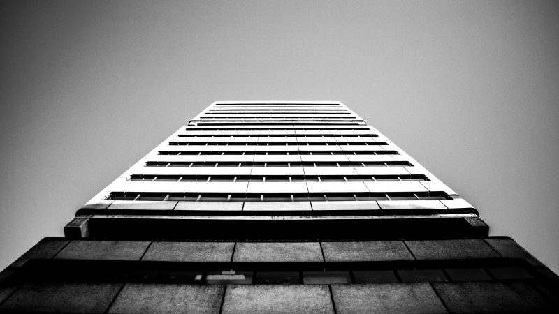 Building From Down – Black and white — Samsung Frame TV art