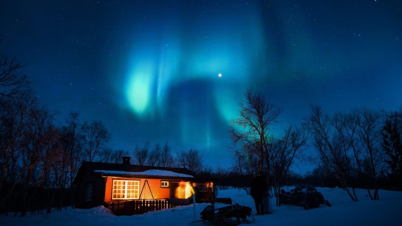 Aurora Borealis – blue color — Samsung Frame TV art