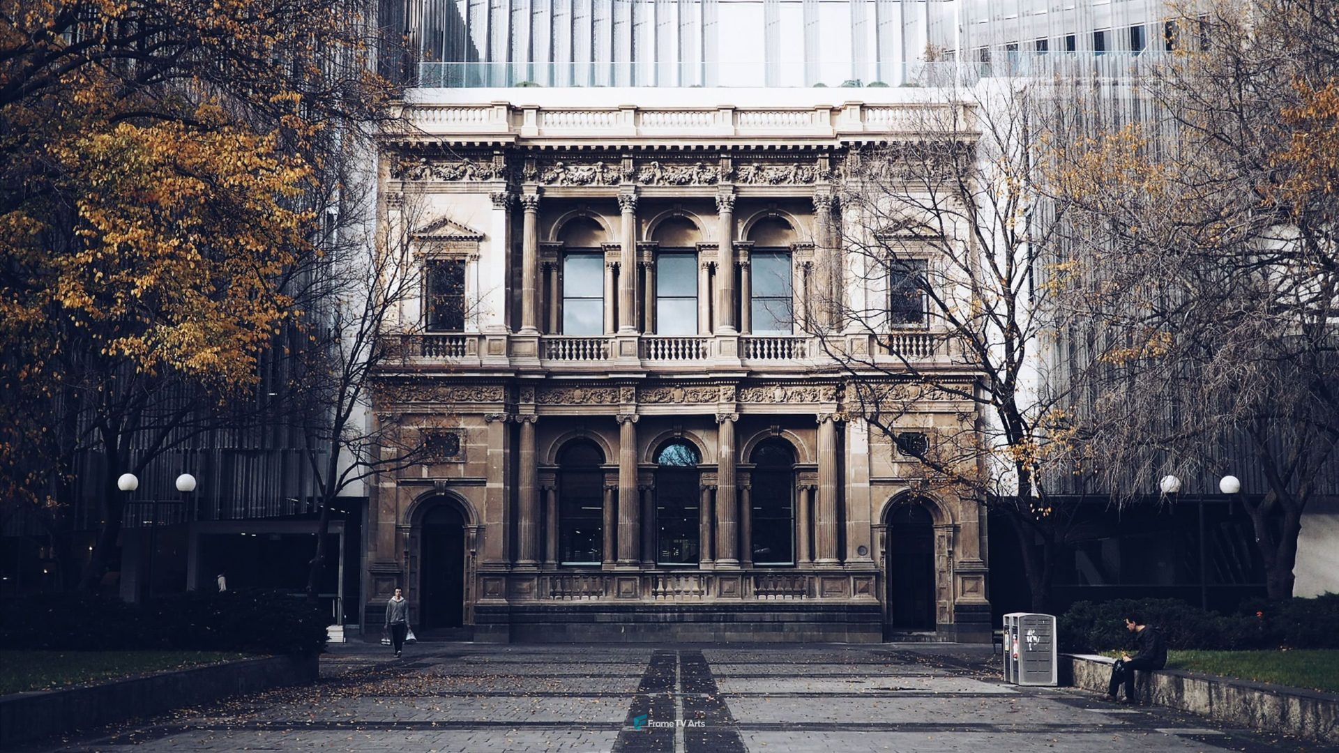 Front View of Old Building — Samsung Frame TV art