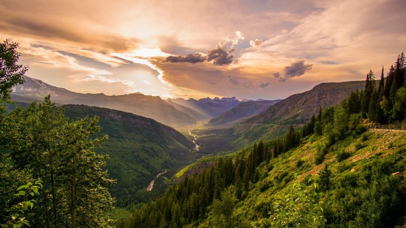 Sunset Over Green Mountain Valley — Samsung Frame TV art