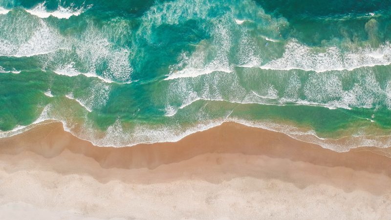 bird’s eye photography of shoreline — Samsung Frame TV art