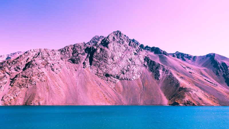 Blue Sea and Mountain — Samsung Frame TV art