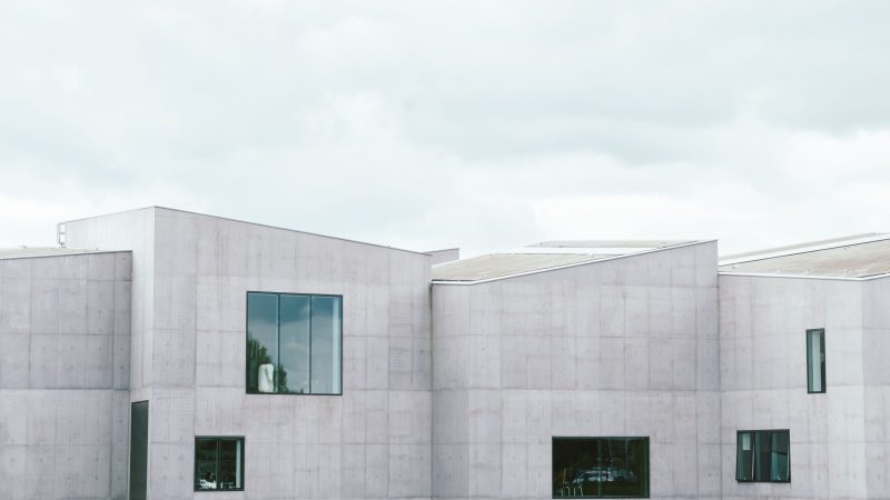 Concrete Building and sky — Samsung Frame TV art
