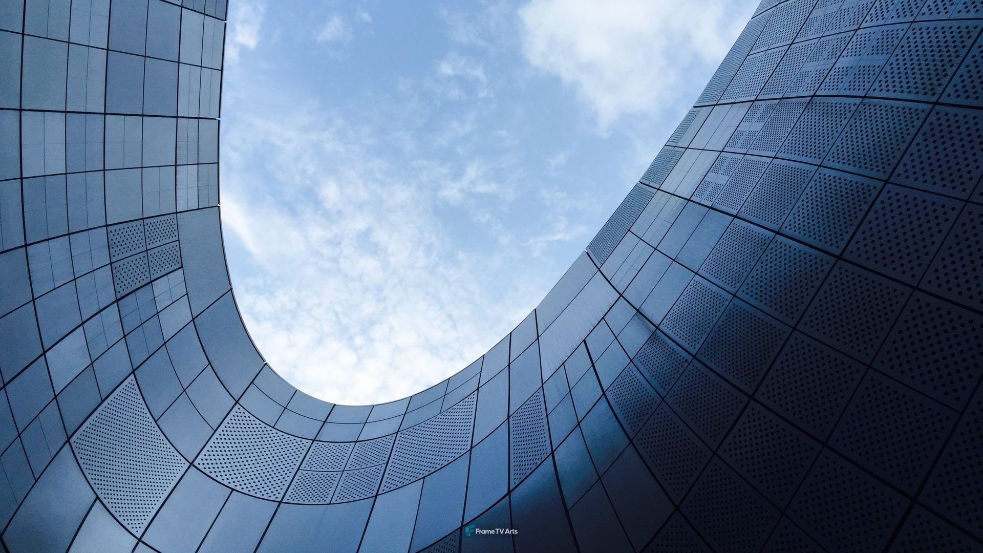 Curved Architecture Building — Samsung Frame TV art