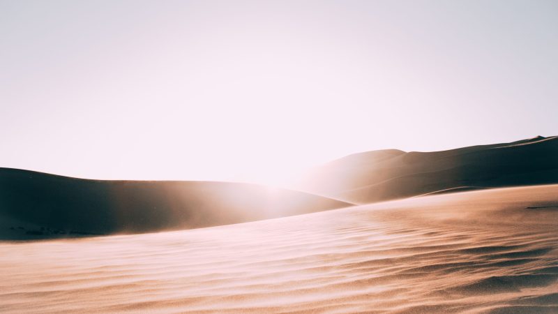 Sun glare and sand dunes — Samsung Frame TV art
