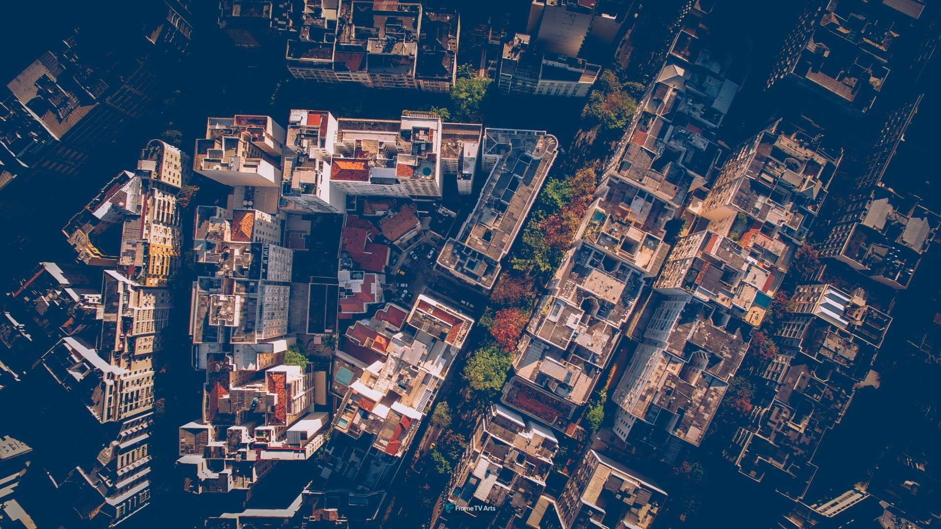 Top View of Residential Area — Samsung Frame TV art