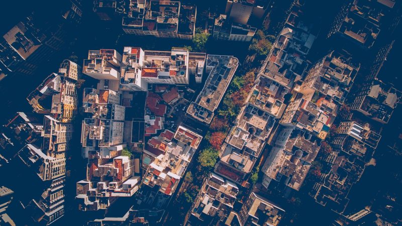 Top View of Residential Area — Samsung Frame TV art