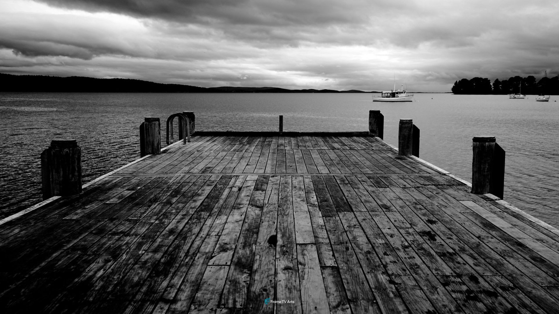 Jetty and Ocean — Samsung Frame TV art