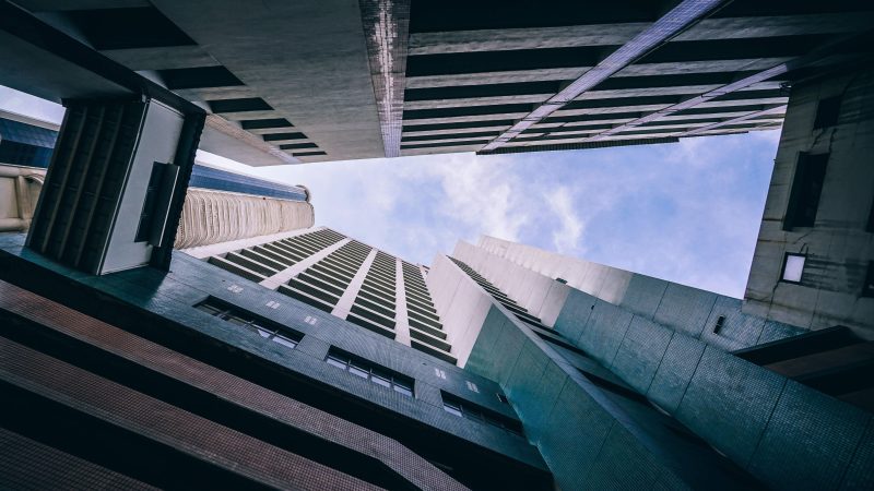 High-rise building from below — Samsung Frame TV art