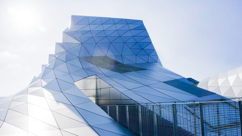 Modern Glass Building — Samsung Frame TV art