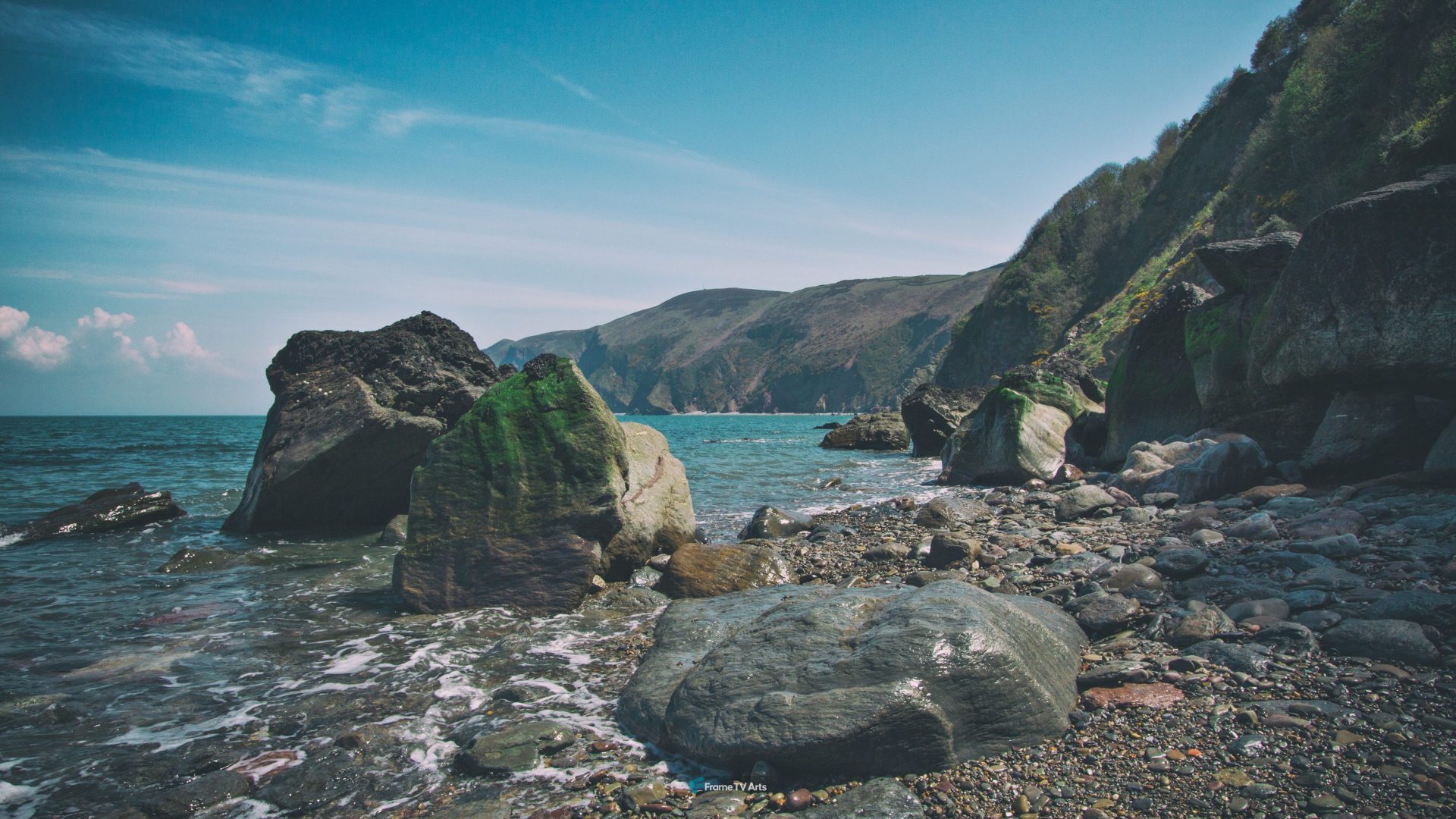Devon Seascape Free Stock Photo — Samsung Frame TV art