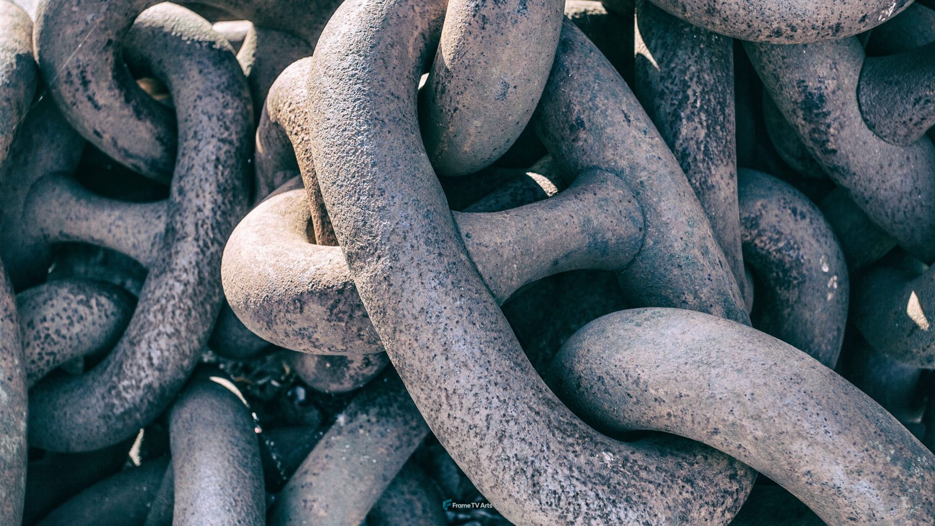 A close up of a chain — Samsung Frame TV art