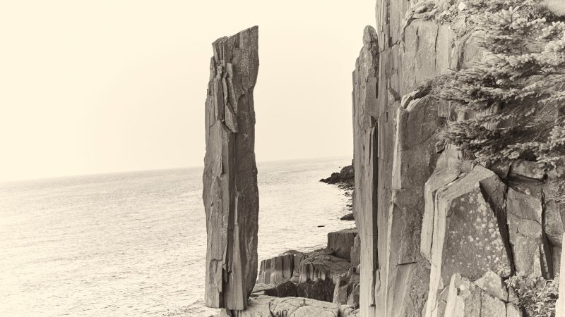 A tall rock formations on a cliff — Samsung Frame TV art