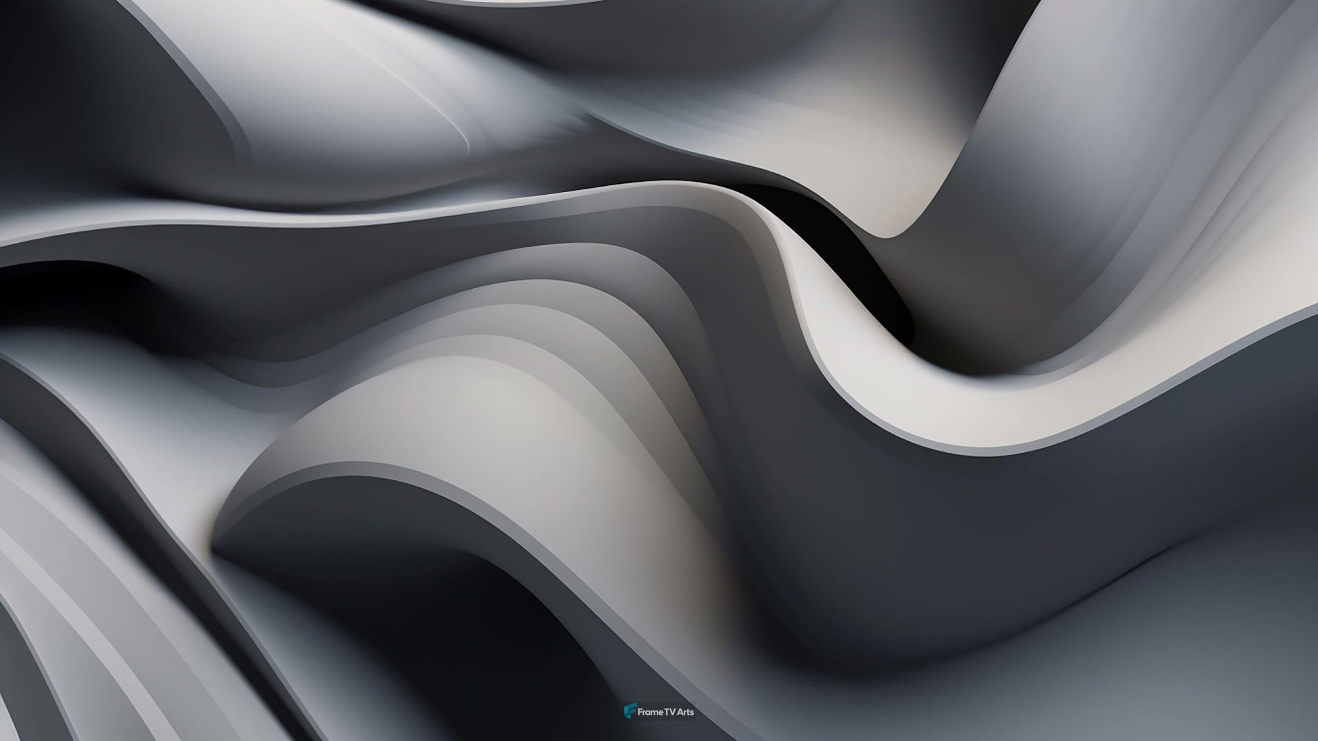 A close up of a white and grey wavy surface — Samsung Frame TV art