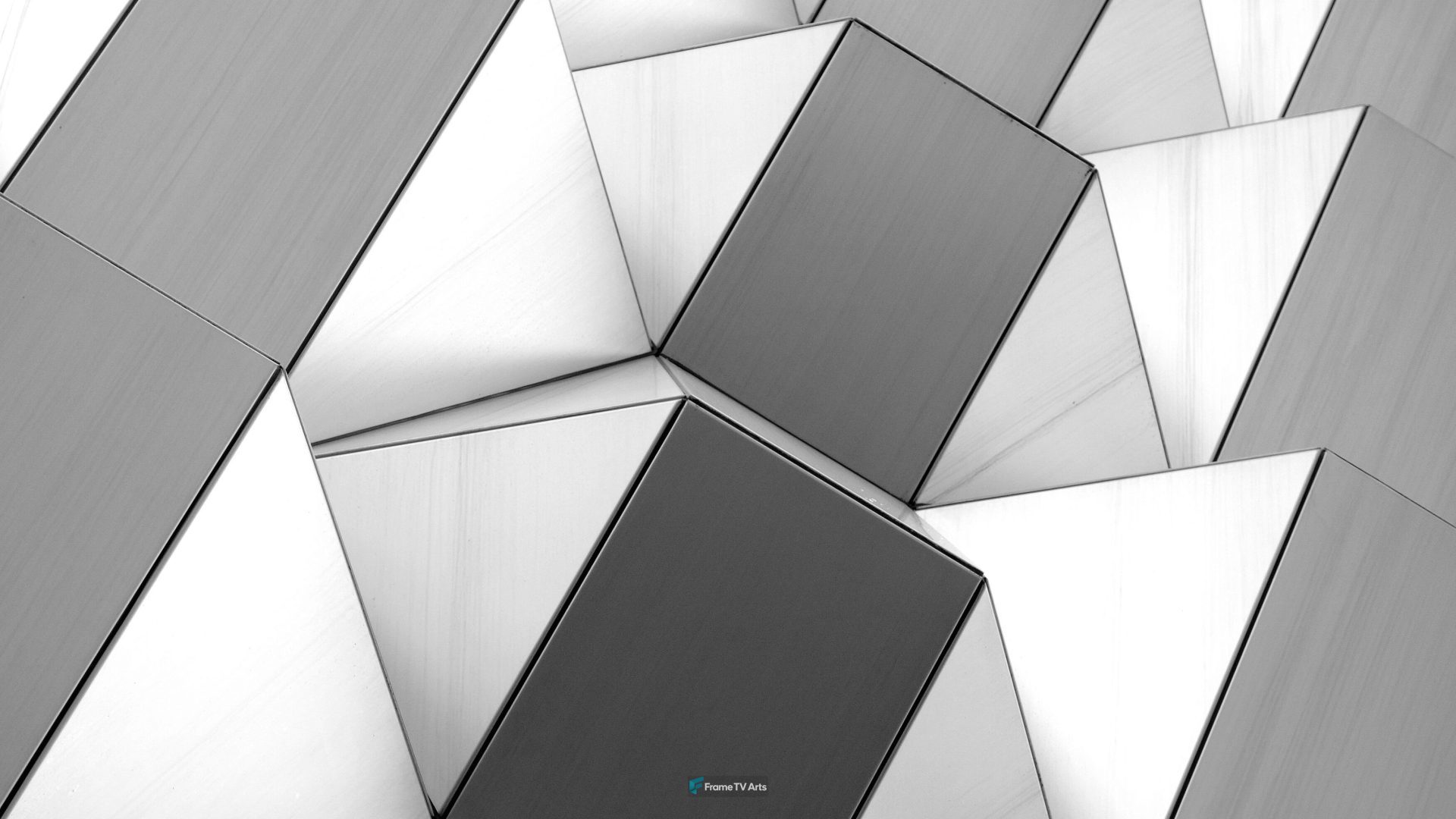Abstract pattern of metallic pyramid shapes — Samsung Frame TV art