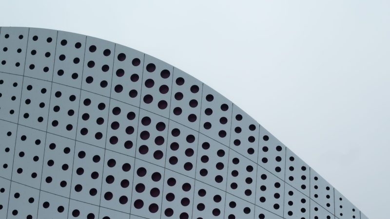 Architectural detail of modern building facade — Samsung Frame TV art