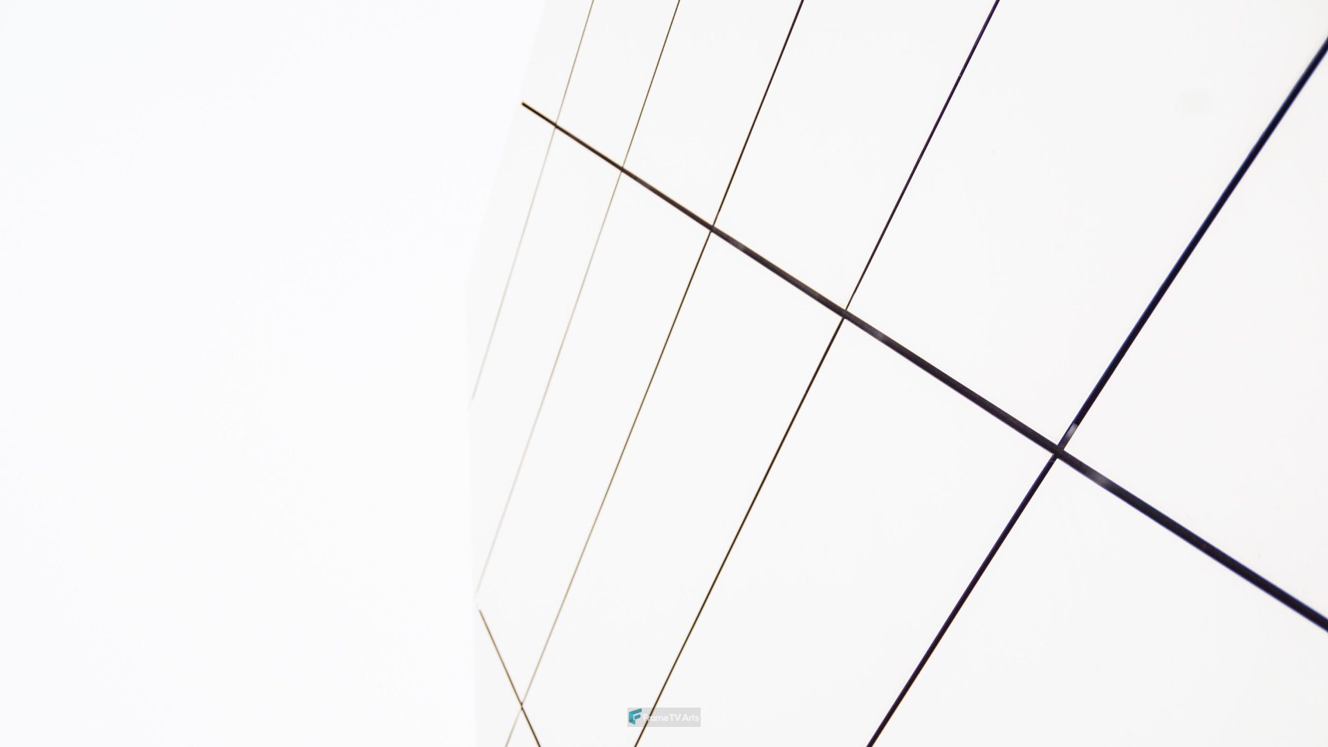 Minimalist architecture with clean lines — Samsung Frame TV art