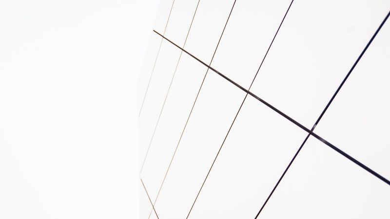 Minimalist architecture with clean lines — Samsung Frame TV art