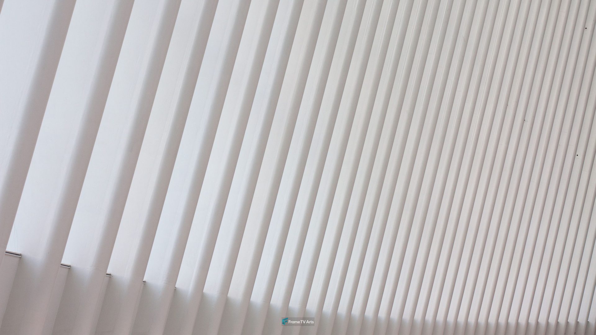Abstract pattern of white diagonal lines — Samsung Frame TV art