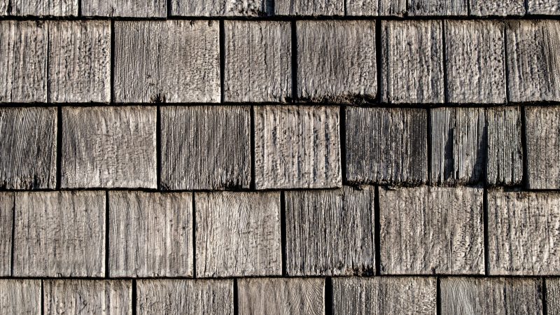Weathered wooden shingle texture close-up — Samsung Frame TV art