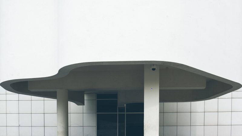 Minimalist architectural detail of a building — Samsung Frame TV art