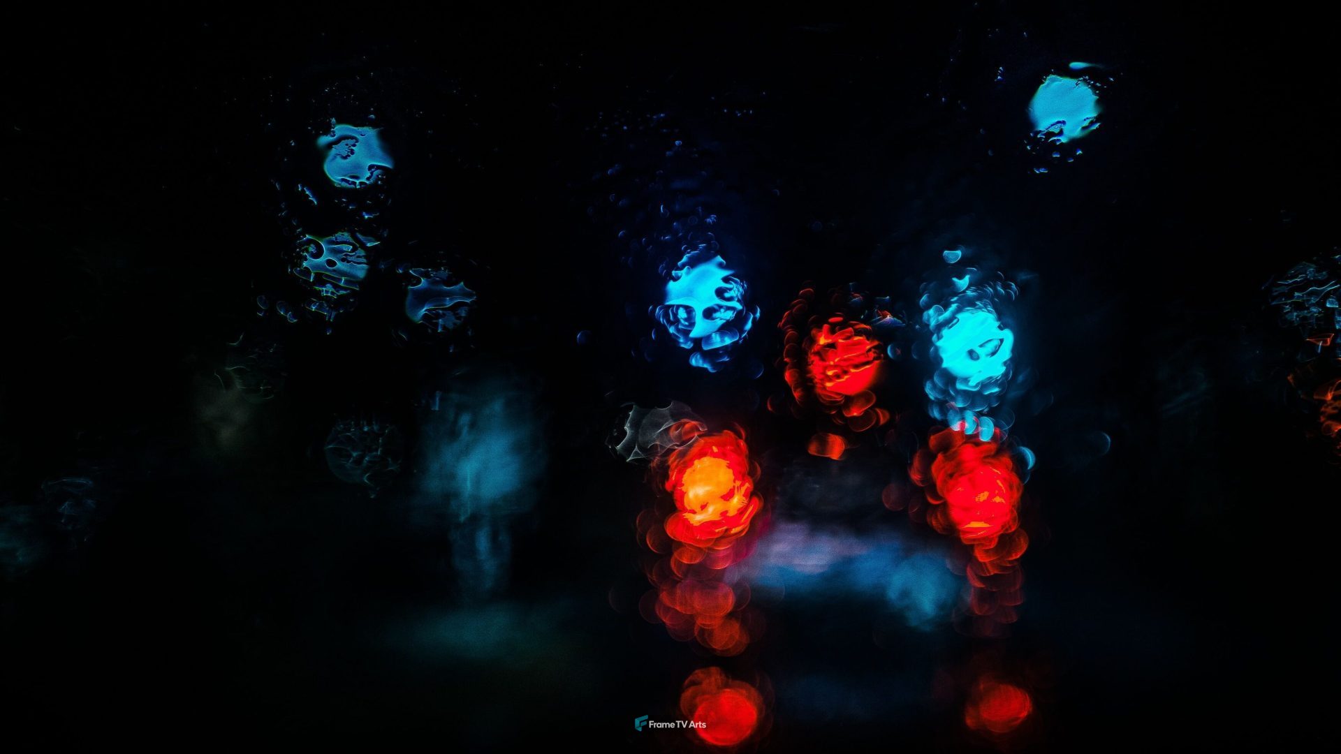 Abstract colorful reflections in water — Samsung Frame TV art