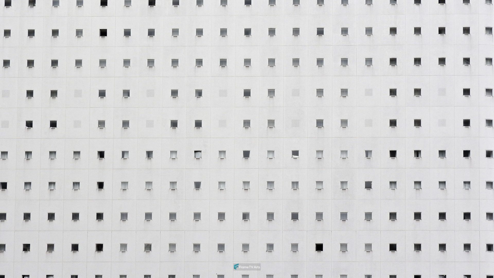 Monotonous building facade with many windows — Samsung Frame TV art