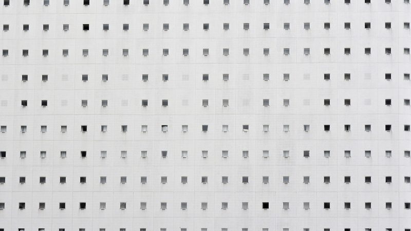 Monotonous building facade with many windows — Samsung Frame TV art