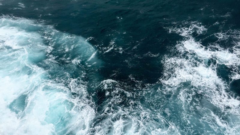 Turbulent deep blue sea textures — Samsung Frame TV art