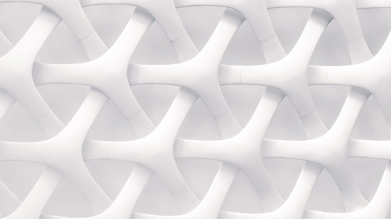 Abstract white interwoven pattern forming unique shapes — Samsung Frame TV art