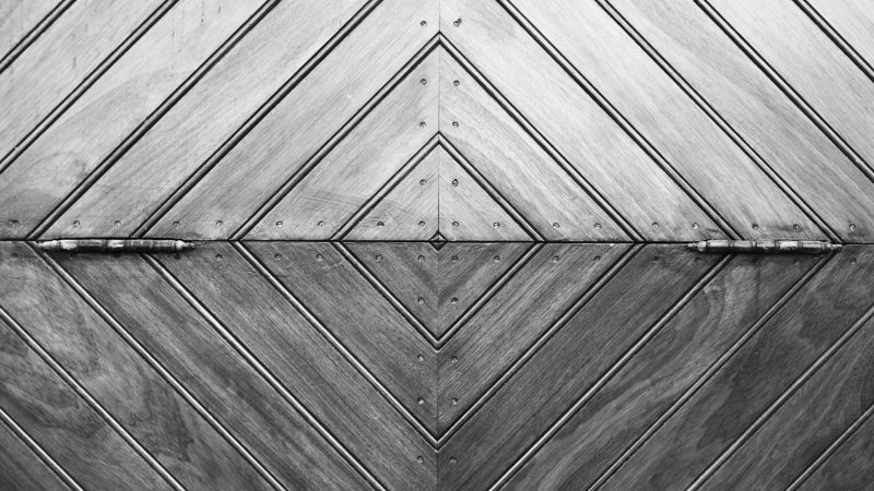 Geometrically patterned wooden panels aligned in symmetrical design — Samsung Frame TV art